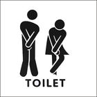 Funny Toilet Sign Wall Stickers Bathroom Decoration DIY Creative Home Wall Mural