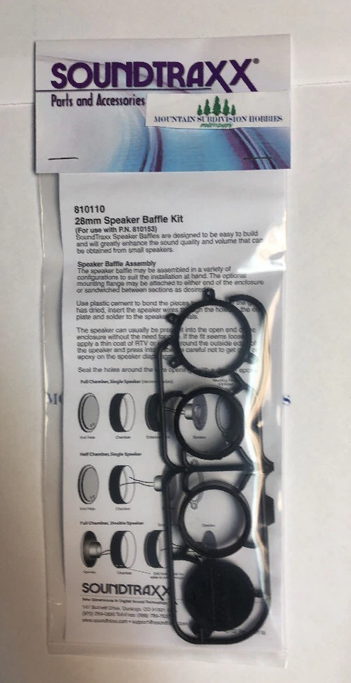 Soundtraxx 810110 1" Speaker Baffle / Enclosure -fits 810153 speaker | $5 Offer - Image 1 of 1