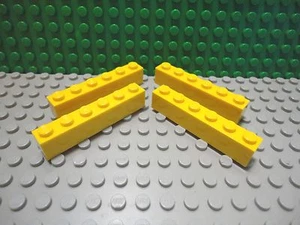 Lego 4 Amarillo 1x6 Bloque Ladrillo NUEVO - Imagen 1 de 1