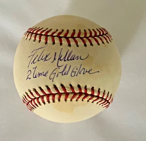 Felix Millan Autograph Beckett Certified ONLB Baseball Inscribed 2X Gold Glove - Picture 1 of 3