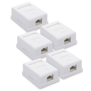 Presa di Rete da Muro Connettore Cat6 A 1x Porta per Cavo Patch Ethernet RJ45 - Bild 1 von 8