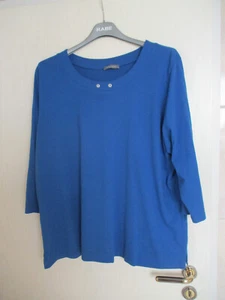 Shirt, kornblumenblau, Gr. 52/54, Baumwolle, Gina Laura - Bild 1 von 2
