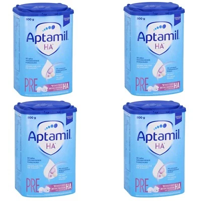 4x Aptamil HA Pre Pulver  Anfangsmilch von Geburt an 4x 800 g Pulver - Bild 1 von 3