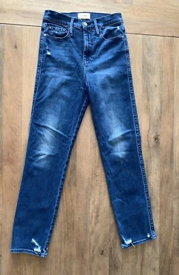 FRAME Jeans Le Sylvie Crop Women's 26 (Actual 25x28) Dark Wash High Rise Stretch - Image 1 of 4