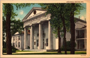 Postal de lino Old State House Little Rock, Arkansas AR - Imagen 1 de 2