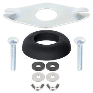Toilet Cistern Close Coupling Fixing Kit 1 1/2" Recessed Tank Pan Metal Plate - Picture 1 of 12