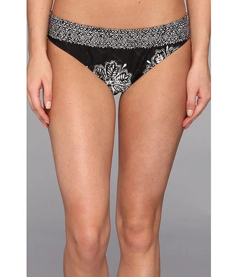 PANTALÓN ATHENA OCEAN PARK CON BANDAS BIKINI HIPSTER FONDO DE BAÑO NEGRO TALLA 14 ¡NUEVO! $45 Foto 1 de 3