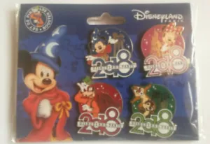 New 2018 Booster Set Goofy Sorcerer Chip Dale Minnie Disney L Paris Dlp 4 Pins - Picture 1 of 4
