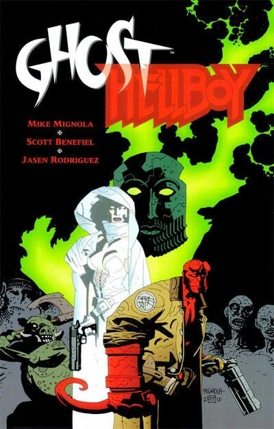 Ghost Hellboy Special GN Mike Mignola Scott Benefiel BPRD FUERA DE USO 1er casi nuevo Foto 1 de 1