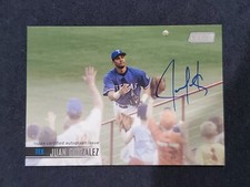 Juan Gonzalez 2021 Topps Stadium Club Auto Autograph Card   #SCBA-JG