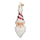 Old World Christmas Peppermint Twist Santa Glass Ornament 40269 Free Box New