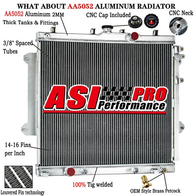 4 Row Aluminum Radiator Fit Toyota 4Runner 4.0L V6 2010-2022 2011 2012 2013 2016 - Image 1 of 4