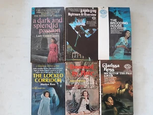 6 Gothic romance paperbacks Marilyn Clarissa Ross Angela Gray Eleanor Smith more - Picture 1 of 1