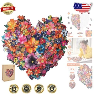 Premium 500 Piece Wooden Puzzle - Ideal Gift for Adults and Kids, Fun Challenge - Picture 1 of 9