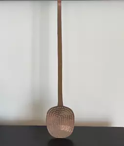 Vintage großer 22 3/4" Kupfer Skimmer Kochgeschirr Küchenutensilien - Bild 1 von 9