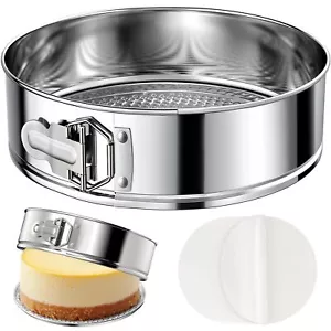7 Inch 304 Stainless Steel Springform Pan with Removable Bottom, Nonstick Round - Picture 1 of 7
