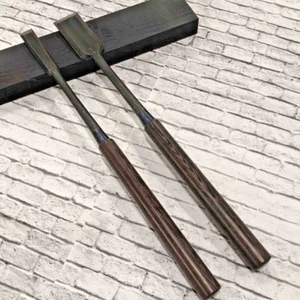 Genju Funahiro Funadu Tsuki Nomi Japanese Slick Chisels 24mm 47mm Set of 2 Box - Picture 1 of 9