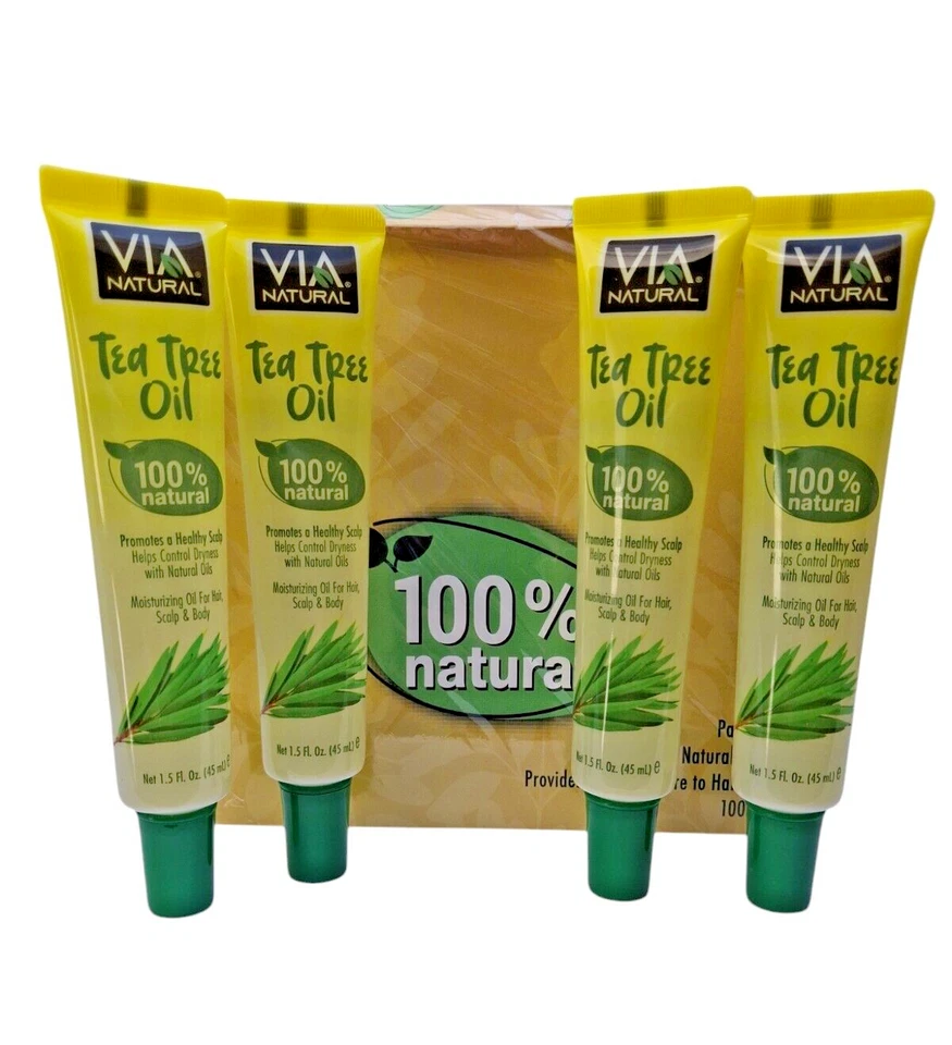PACK DE 12 A TRAVÉS DE ACEITE HIDRATANTE DE ÁRBOL DE TÉ 100% NATURAL PARA CABELLO, CUERO CABELLUDO Y CUERPO Foto 1 de 4