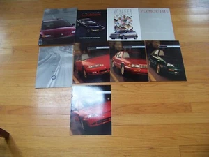 Lot of 9 Plymouth Brochures Laser Acclaim Voyager 1989 1990 1991 1994 1999 - Picture 1 of 1