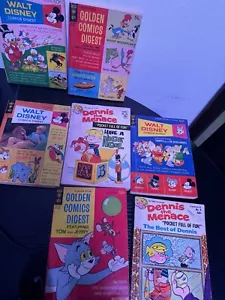 disney comics digest 4 books! plus 2 dennis the menace books! - Picture 1 of 1