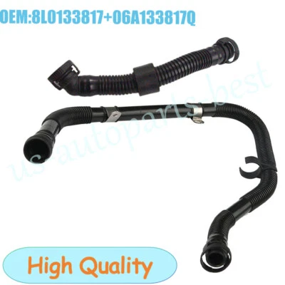 Para VW Jetta Golf / Audi A3 Nuevo 2 Bomba de Inyección de Aire Secundaria Conector Manguera Foto 1 de 4