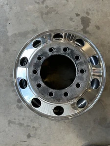 22.5" x 8.25, Alcoa Semi Dually 10 Lug Wheel Peterbilt Kenworth Mack - Picture 1 of 9