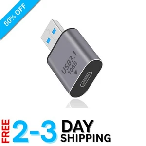 Bi-Directional USB C Female to USB Male Adapter - Fast 10Gbps Transfer & Charge - Picture 1 of 11