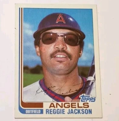 1982 Topps #47 Reggie Jackson California Angels Hall of Fame - Image 1 of 2