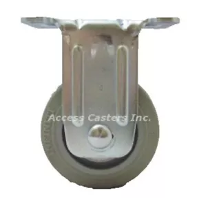 Rueda de placa rígida 5P21INR 5", rueda TPR, capacidad 240 lb, rodamientos de bolas - Imagen 1 de 1