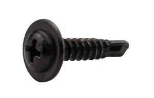 Blechschrauben Bohrschrauben Kreuzschlitz selbstschneidend schwarz 4,2 - 4,8 mm - Bild 1 von 4