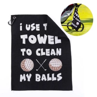 1Pcs Golf Towel Super Absorbent Golf Cleaning Towel Sports Dry Towels Golfer - Image 1 of 4