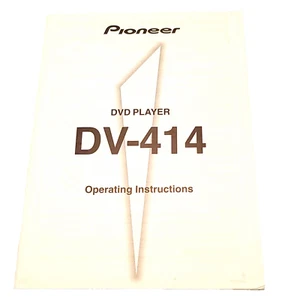 Pioneer DV-414 DVD Player Operating Instructions Manual 1998 Printed in Japan - Picture 1 of 6