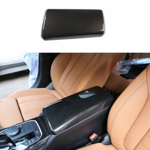For BMW 3 Series 2020-2022 ABS Carbon Fiber Car Armrest Box Cover Trim Protector - Picture 1 of 11