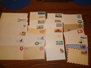 28 Vintage USPS Post Office Prepaid Postkarten & Umschläge Lot - Bild 1 von 5