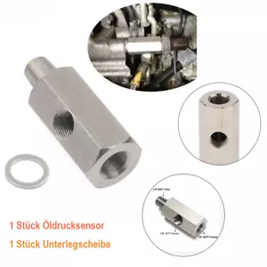 1/8 "T Stück auf NPT-Adapter NPT Öldrucksensor-Adapter für Auto Motoren DE - Bild 1 von 16