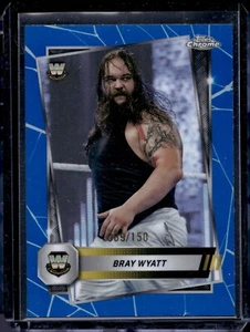 2025 TOPPS CHROME WWE BLUE REFRACTOR #126 BRAY WYATT /150 - Picture 1 of 2