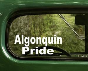 2 ALGONQUIN PRIDE STICKERs Native American Decal for Car Truck Laptop Window - Picture 1 of 1