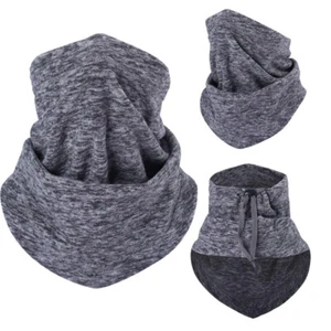 Winter Fleece Neck Warmer Gaiter Ski Tube Scarf Cold Weather Face Mask Shield - Picture 1 of 39