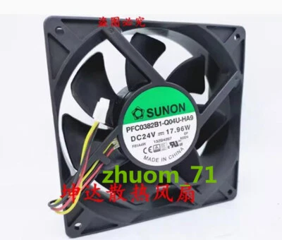 1PC SUNON PFC0382B1-Q04U-HA9 12038 24V 17.96W Inverter cooling fan - Image 1 of 4