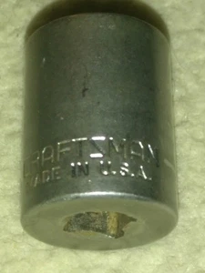  Craftsman (43499) 1/2" 6 Point 1/4" Drive Socket  - Picture 1 of 3
