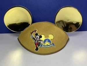 Disney Parks Walt Disney World Mickey Mouse Ohr Hut MK Schloss golden Filz Erwachsene - Bild 1 von 9