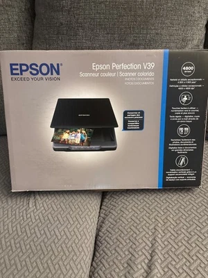 Epson Perfection V39 Flatbed Scanner - Black - Image 1 of 4