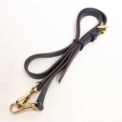 Michael Kors Bolso de Mano Correa de Repuesto Cuero Azul Tono Dorado Clips 42 in Ajustable Foto 1 de 4