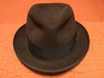 Vtg 1970s Brown ROYAL STETSON FEDORA by JOHN B. STETSON CO Size 7 Helena Montana - Image 1 of 4