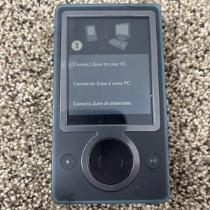 Microsoft Zune 30 Lettore MP3 multimediale digitale (1089) 30 GB - grigio-blu testato - Foto 1 di 8