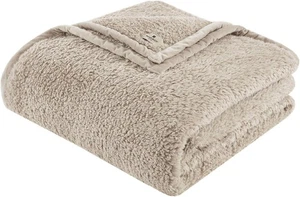 Woolrich Burlington Berber Blanket Super Soft, Cozy Full/Queen, Tan - Picture 1 of 5