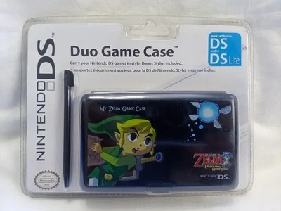 Custodia Giochi Nera Nintendo Ds Zelda Duo Game Case Ufficiale Nintendo Nuova! - Immagine 1 di 4