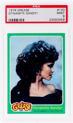 1978 Grease Dynamite Sandy #120 PSA 9 - Image 1 of 2
