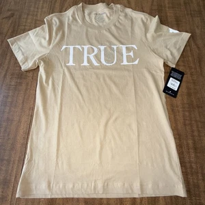 True Religion Tan True Crystal Face SS Tee Men's Small Short Sleeve T-Shirt $59 - Picture 1 of 5