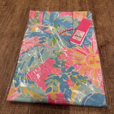 Vestido Lilly Pulitzer XXL Kristen Sunshine State Of Mind Florida Pima algodão novo com etiquetas - Imagem 1 de 3